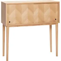 Hubsch Visgraat Console Tafel Schuifdeuren Naturel