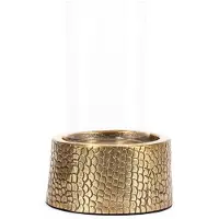 Bazar Bizar De Croco Kaarshouder met Glas - Messing - M