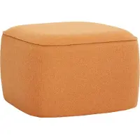Hubsch Kubus Poef Oranje