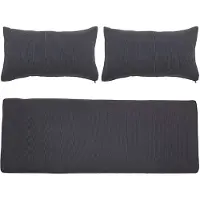 Bloomingville Mundo Kussenhoes (Zonder vulling), Grijs, Polyester