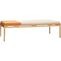 Hubsch Amber Dagbed Oranje/Beige/Naturel