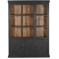 Giga Meubel Vitrinekast Rense Zwart 160cm