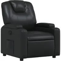 vidaXL Relaxfauteuil Zwart Kunstleer