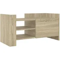 vidaXL Tv-meubel 80x35x40 cm bewerkt hout sonoma eikenkleurig