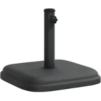 vidaXL Parasolvoet voor stokken van Ø32/35/38 mm 11 kg vierkant