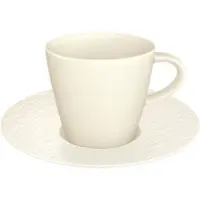 Villeroy & Boch Manufacture Rock Blanc Espressokopje Met Schotel - Espressokopjes Porselein White - 300601-388347
