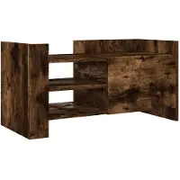 vidaXL Tv-meubel 80x35x40 cm bewerkt hout gerookt eikenkleurig