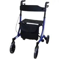 Aidapt Rollator - Lichtgewicht en opvouwbaar - Blauw