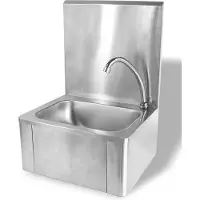 CombiSteel HANDENWASBAK met KNIEBEDIENING - 7531.0005 - Horeca & Professioneel