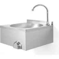 CombiSteel HANDENWASBAK met KNIEBEDIENING - 7531.0010 - Horeca & Professioneel