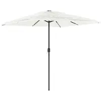 vidaXL Parasol met stalen paal 248x248x248 cm wit