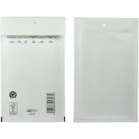 Bong luchtkussenenveloppen, ft 120 x 215 mm, met stripsluiting, doos van 200 stuks, wit