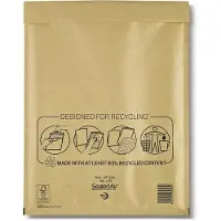 Mail lite Luchtkussenenveloppen H/5 Goud Zonder Venster 270 (B) x 360 (H) mm Kleefstrip 50 Stuks