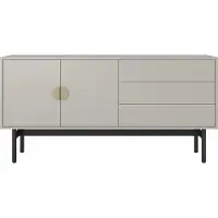Selsey STOON - TV-meubel - 3 lades - grijs beige