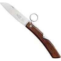 Robert Herder IBEX - Zakmes - Inklapbaar - Lemmet 100 mm - Carbonstaal - Heft Thermisch Beukenhout