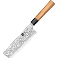 Xinzuo Professioneel Nakiri mes | Damascus staal (67 laags) | Octogonaal handvat van Olijfhout | PM8O Series