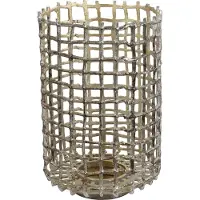 Countryfield Theelichth Grid L antiek zilver