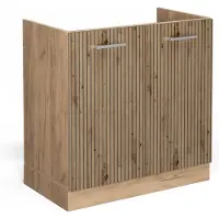 Vicco R-Line Wastafelkast – 80 cm zonder werkblad Artisanaal eiken