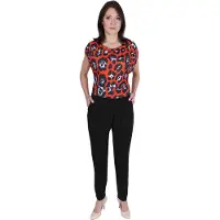 Sarcia.eu John Zack jumpsuit in oranje luipaardprint