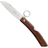 Robert Herder IBEX - Zakmes - Inklapbaar - Lemmet 120 mm - Carbonstaal - Heft Thermisch Beukenhout