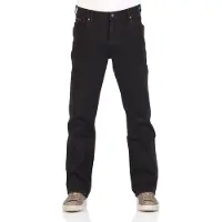 Wrangler Heren Jeans Broeken Texas regular/straight Fit Zwart 34W / 32L Volwassenen