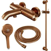Brauer Copper Edition thermostatische badkraan koper geborsteld PVD set 2