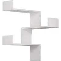 CALICOSY Hoekwandrek met 3 planken h90 cm luska