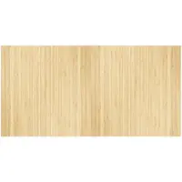 vidaXL Vloerkleed rechthoekig 100x200 cm bamboe lichtnaturel