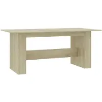 vidaXL Eettafel 180x90x76 cm bewerkt hout sonoma eikenkleurig