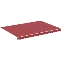 vidaXL Vervangingsdoek voor luifel 350x250 cm polyester bordeauxrood
