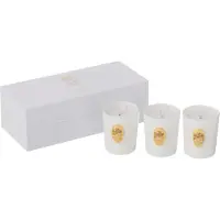 J-Line geurkaars Doodskop Nuit Blanche - White Floral Tonk - 16U - doos van 3