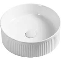 Sapho Waskom Picobello Keramisch Rond 37 cm Wit