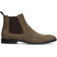 Manfield Taupe suède chelsea boots | Maat 43