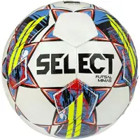 Select Futsal Mimas V22 Zaalvoetbal Maat 4 Wit Blauw Rood Geel
