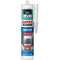 Bison Siliconenkit Super Silicone Sanitair Wit 300ml