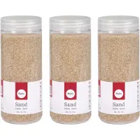 Rayher Hobby Materialen Rayer Hobby fijn decoratie zandkorrels - 6x - beige - 475 ml - zandkorrels - knutselmateriaal