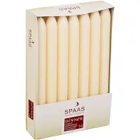 Spaas Dinerkaarsen ivoorwit - 42x stuks - 22 cm - 8 branduren - lange kaarsen - tafelkaarsen