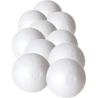 Gerimport 20x Stuks piepschuim hobby/DIY ballen/bollen 6 cm - Kerstballen maken knutselmateriaal