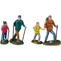 Lemax Father And Daughter Hikers 12x4x23 cm 4st Kersthuisje