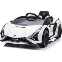 HOMCOM HOMdotCOM Lamborghini SUV autospeelgoed voor kinderen met afstandsbediening muziek