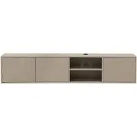 Giga Meubel Zwevend Tv-meubel Loiza Taupe 200cm 3-deurs