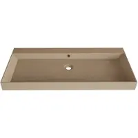 SaniGoods Kolo wastafel 100cm met 1 kraangat mat cappuccino