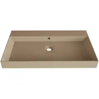 Gliss Design Wastafel lako 90 cm 1 kraangat mat cappuccino