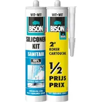 Bison Siliconenkit Sanitair Wit 300ml