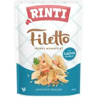 Rinti Voordeelpakket Filetto Zakjes in Gelei 48 x 100 g - Kip met Zalm