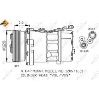NRF Compressor airconditioning 32064