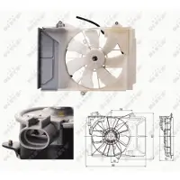 NRF Koelventilatorwiel, motorkoeling 47697