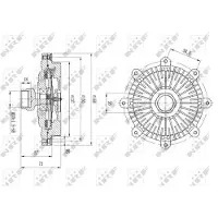 NRF Koppeling, radiatorventilator 49635
