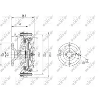 NRF 49614 Koppeling, radiateurventilator
