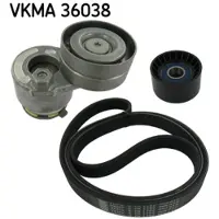 Skf Multiriem set VKMA 36038 SKF voor o.a. MITSUBISHI, NISSAN, OPEL, RENAULT, VOLVO